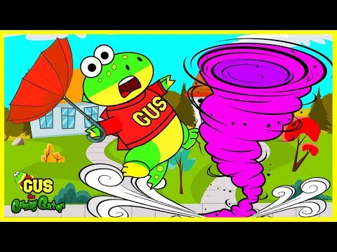 Gus the Gummy Gator Learns about the Weather! Educational Videos for Kids!