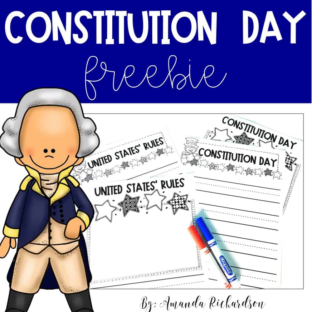 Constitution Day Freebie Mrs Richardsons Class