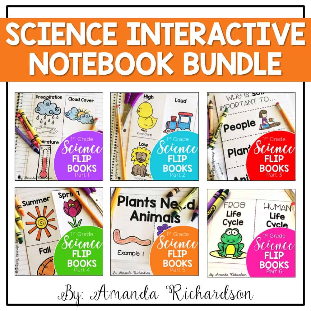 Interactive science notebook for first grade--finally something that will last me all year! 