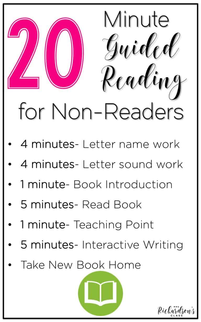 Guided Reading with Non-Readers {& a FREE Chart}