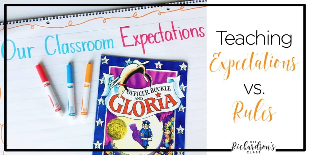 Teaching students expectations at the beginning of the year and forming those powerful words together helps your classroom become a community. 