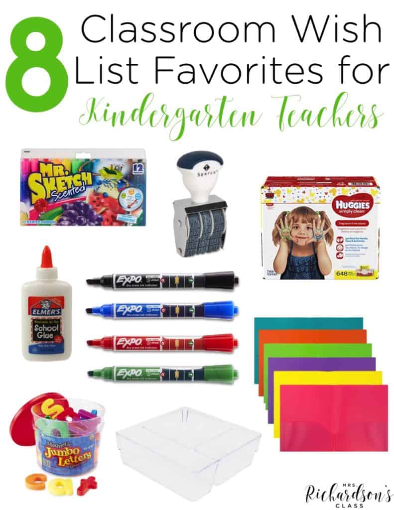 Classroom supplies, unfortunately, don't magically grow on trees. There are always things we WISH we had or wish we had MORE of! Create a classroom wish list with your favorites as a kindergarten teacher. 