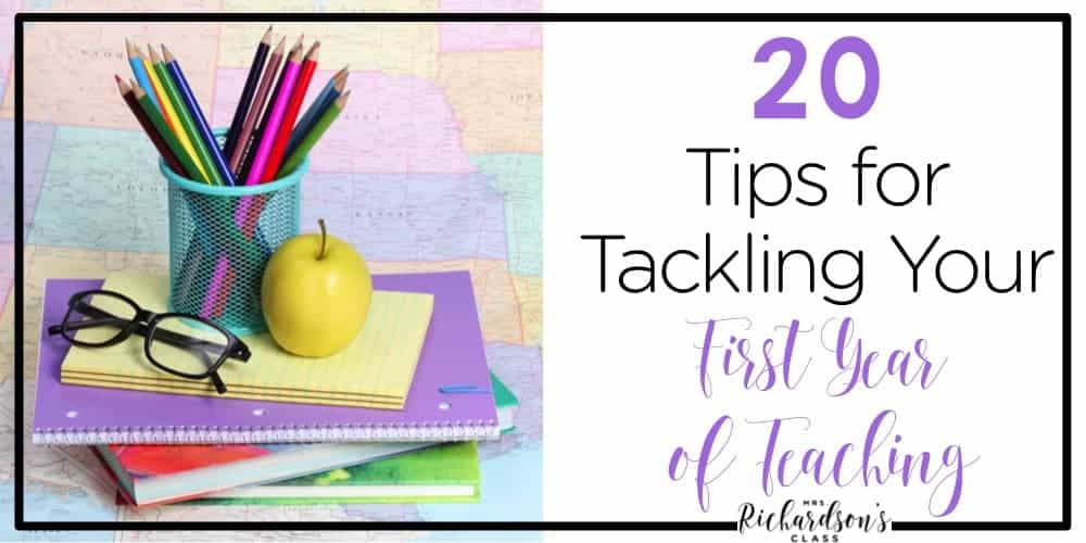 Do you feel like you are barely surviving your first year of teaching? I know the feeling! Here are 20 tried and true tips for surviving your first year of teaching!