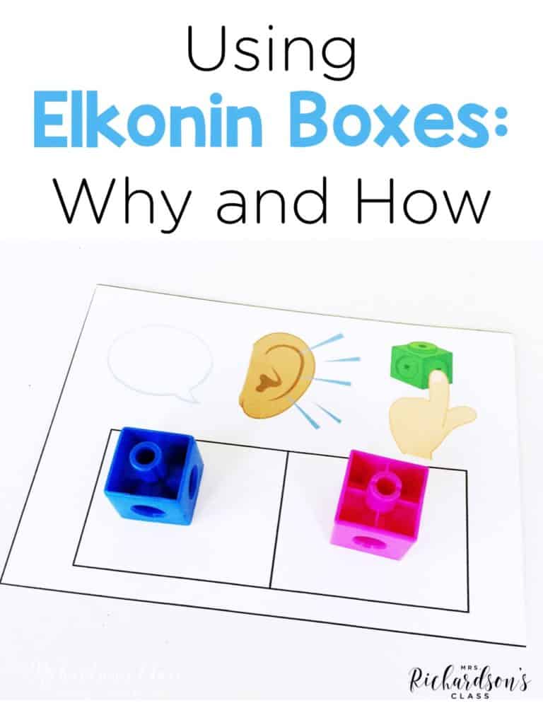 Using Elkonin boxes is important when teaching phonemic awareness. This simple tool can make a big impact on students' ability to read and write! See how to use them and why you should use them in this blog post.