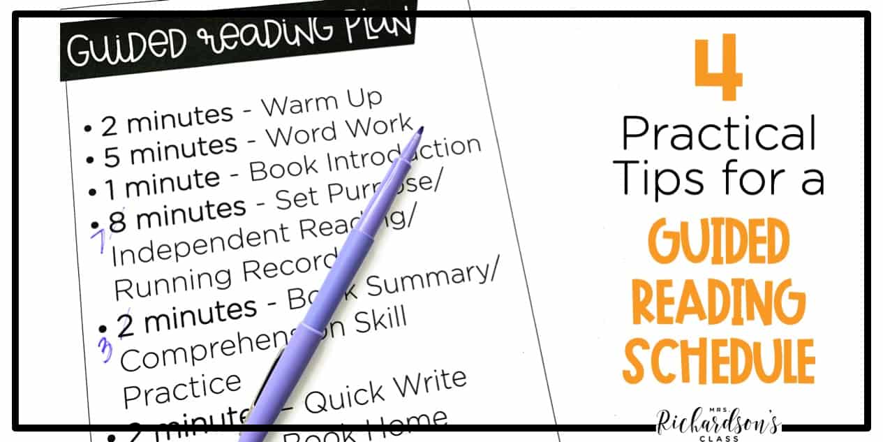 4 Practical Tips for the Best Guided Reading Schedule