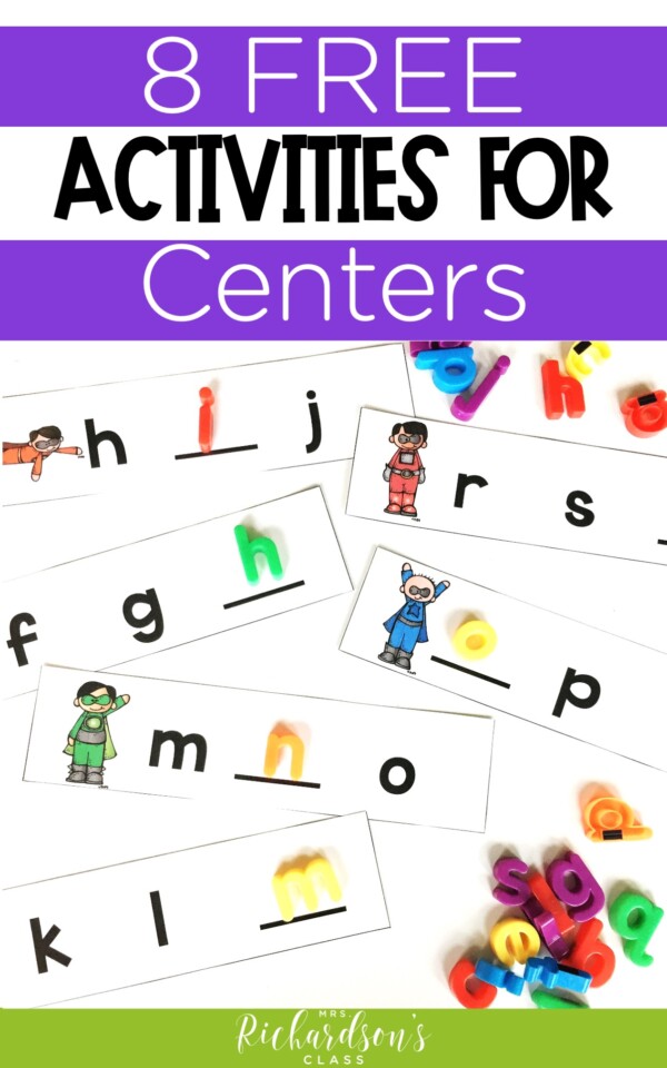 8 FREE and Fun Activities for Literacy Centers - Mrs. Richardson's Class