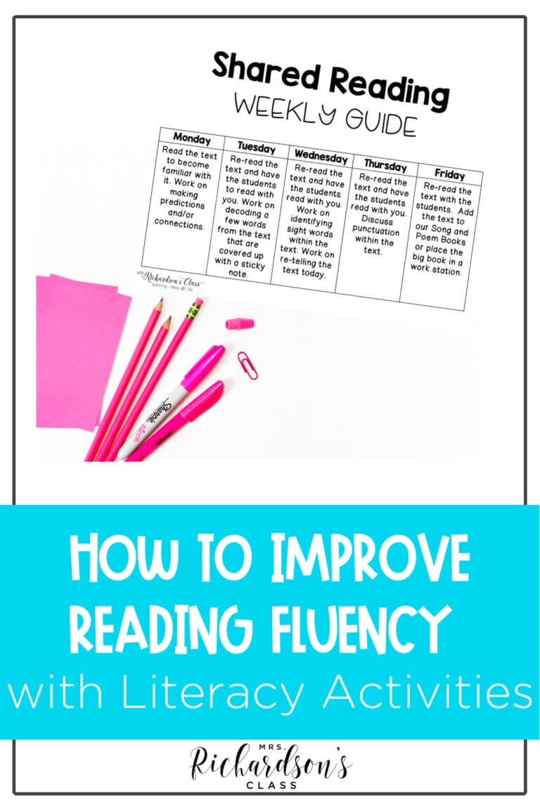 How to Improve Reading Fluency with Literacy Stations & Activities