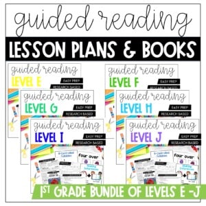 First Grade Guided Reading BUNDLE | Levels E-J - Mrs. Richardson's Class