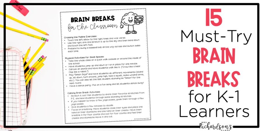 Brain Breaks For 3rd Grade