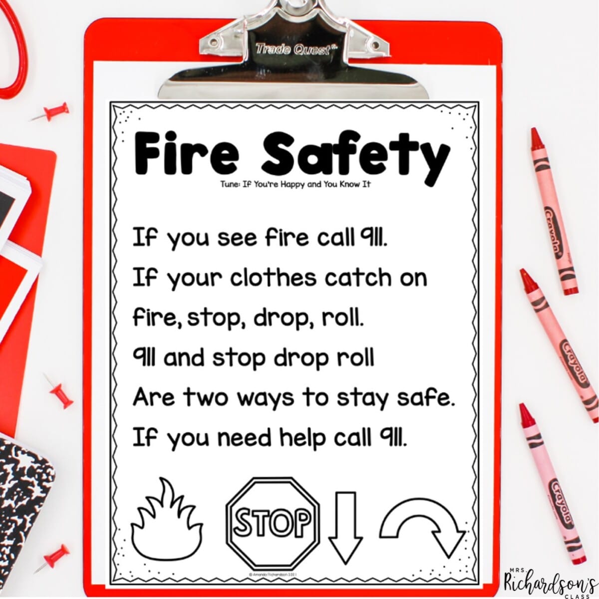 5 Fire Prevention Week Activities for K-2 {With a FREEBIE }