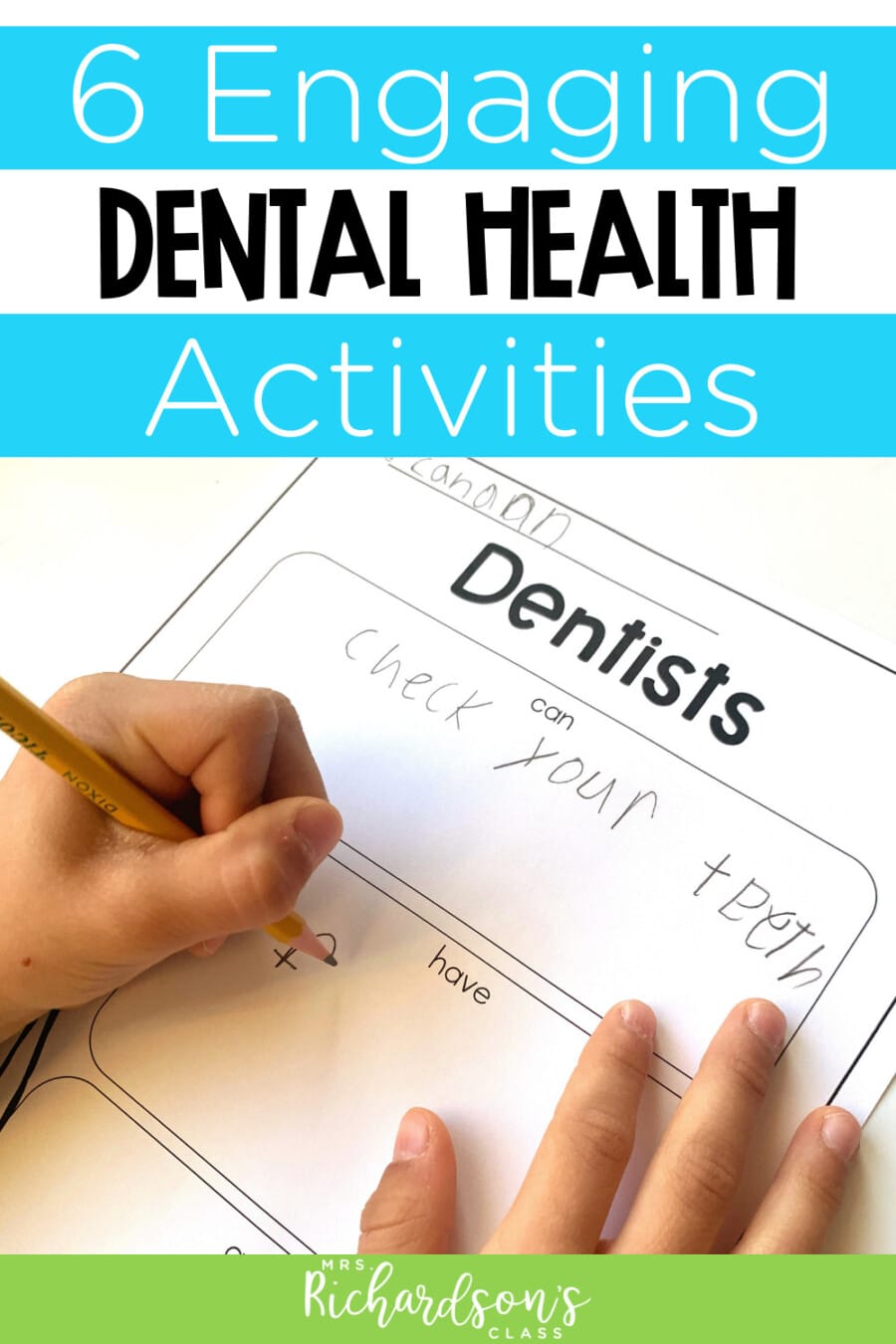 6 Dental Health Activities To Support Learning A Freebie