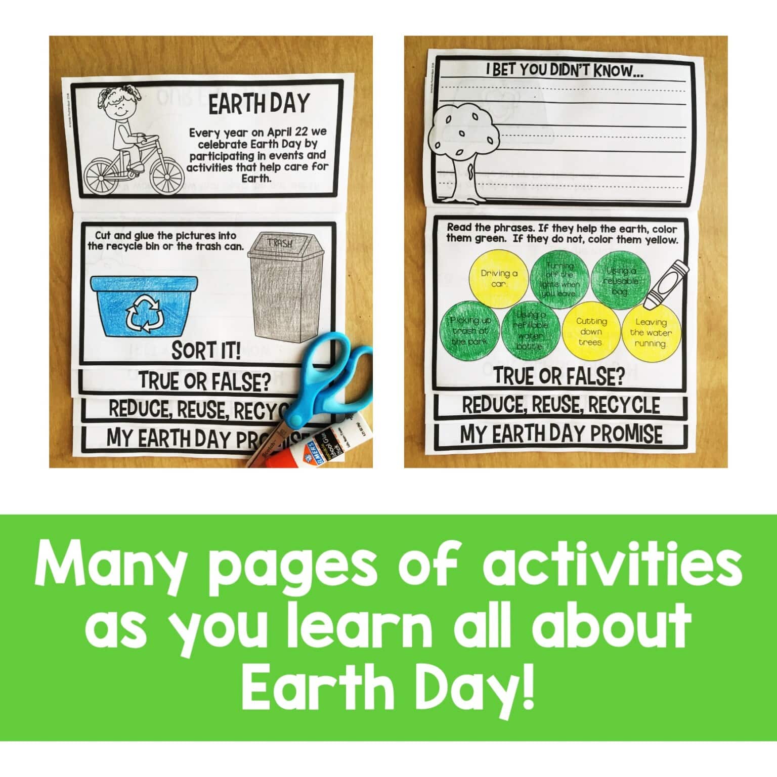 Earth Day Activities Flip Up Book in Print & Digital - Mrs. Richardson ...