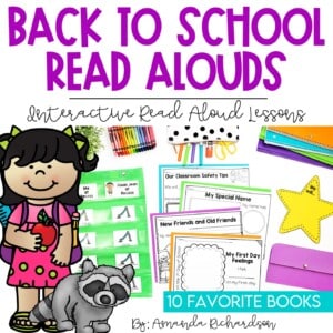 Back to School Read Alouds: First Week of School Activities