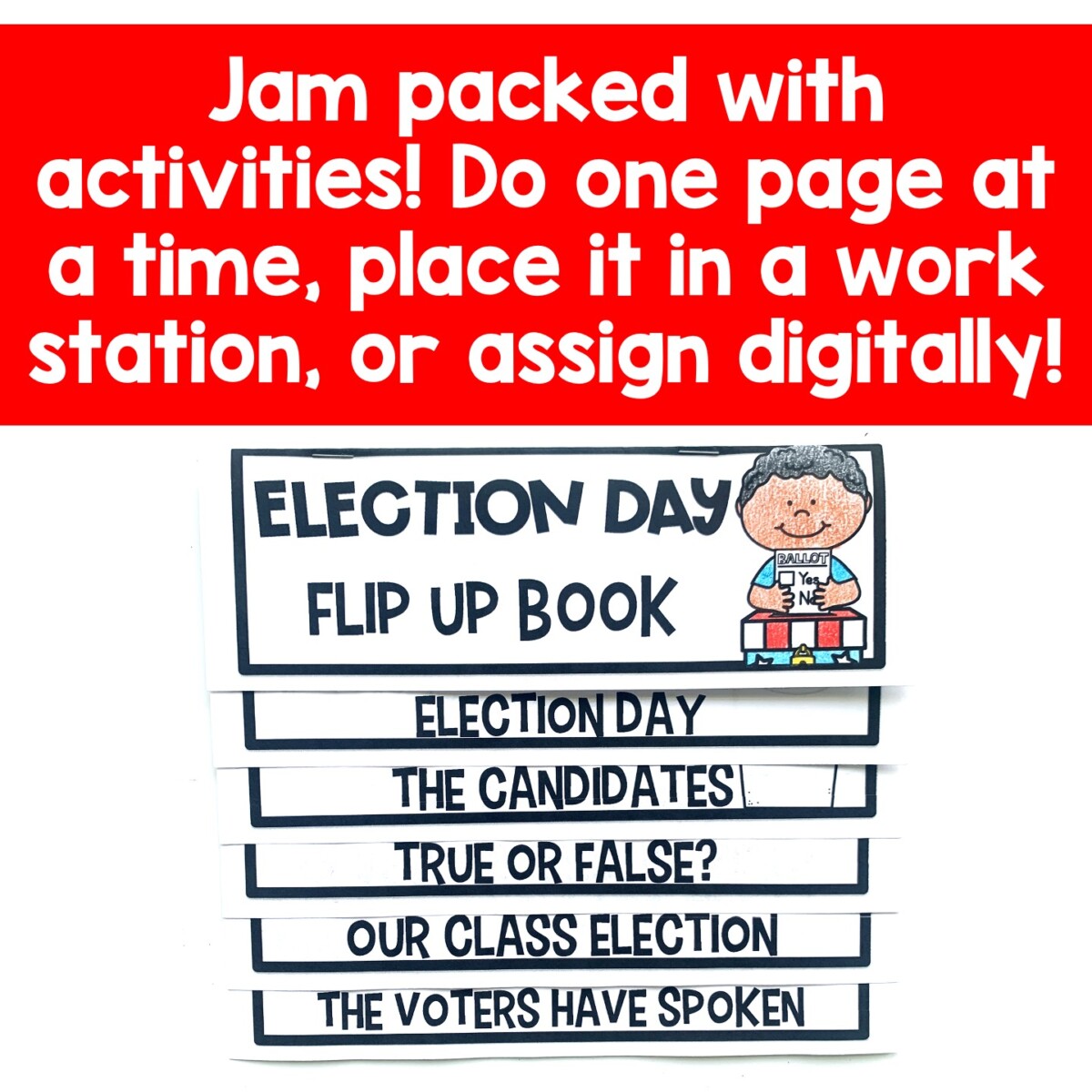 Election Day Flip Up Book Activity for Presidential Election - Image 2