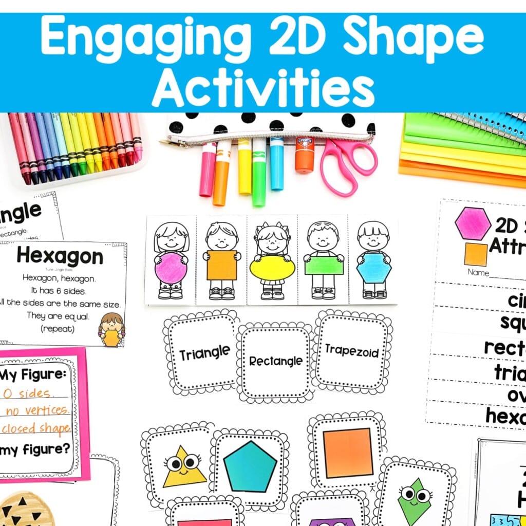 2d Shapes Unit Activities To Identify And Describe Attributes Mrs Richardsons Class