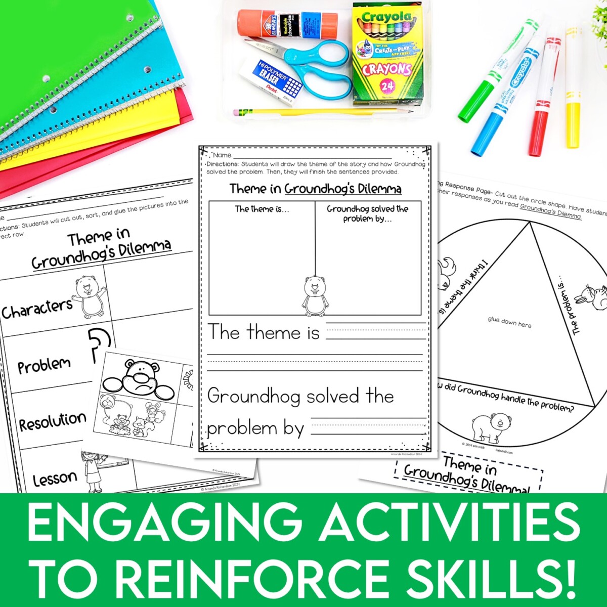 Groundhog's Dilemma Read Aloud Books and Activities Determining Theme Activities - Image 3